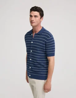 CARLOS STRIPE KNITTED SHIRT