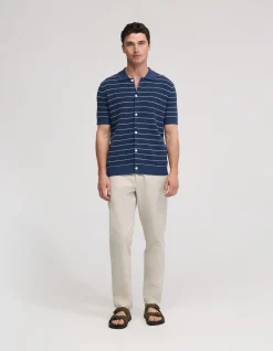 CARLOS STRIPE KNITTED SHIRT