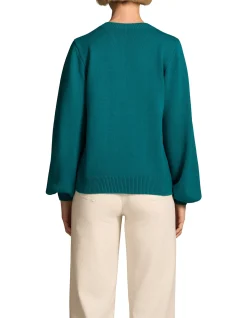 Cascading Appliqué Knit