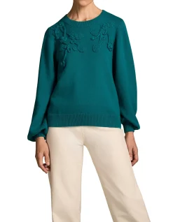 Cascading Appliqué Knit