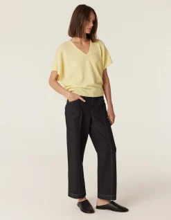 CASHMERE V-NECK RELAXED TOP