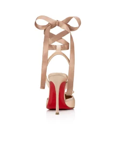 CASSIA LACE UP 100 CREPE SAT/GG/LINING BLUSH/LIN BLUSH