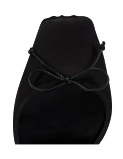 CASSIA ANNMAC 100 CREPE SATIN BLACK PUMP