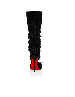 CASSIA ANNMAC 100 CREPE SATIN BLACK PUMP
