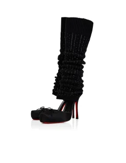 CASSIA ANNMAC 100 CREPE SATIN BLACK PUMP