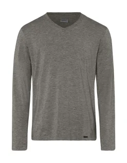 Casuals-L/Slv Shirt V-Neck