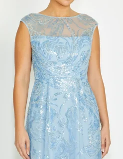 CATALINA SKY BLUE SEQUIN GOWN