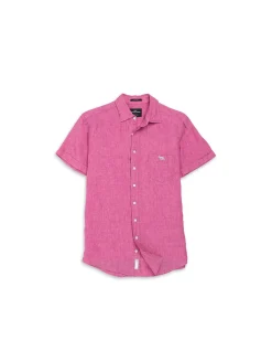 CATHEDRAL COVE SHORT SLEEVE SPORTS FIT SHIRT-FLAMINGO