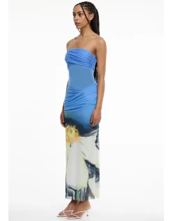 CEIRA STRAPLESS MAXI DRESS