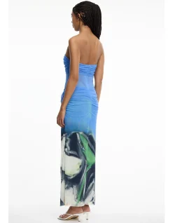 CEIRA STRAPLESS MAXI DRESS