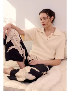 Celine Polo Knit Top