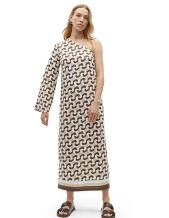 CHAIN GEO MAXI DRESS