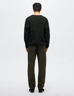 Chain Knit Cable Crew