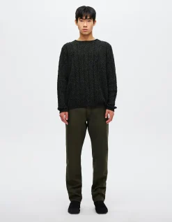 Chain Knit Cable Crew