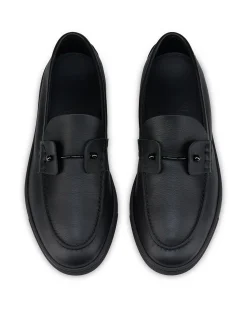 CHAMBELIBOAT FLAT CALF DS BLACK/BK GUN/BK SOLE