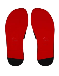 CHAMBELIMULY FLAT LEATHER BLACK