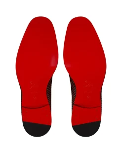 CHAMBELISS FLAT REG CALF TRESSE PATINE HAVANE LACE-UPS