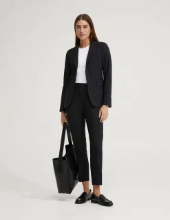 CHARLA WOOL STRETCH SUIT PANTS