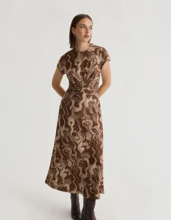 CHARLOTTE PRINTED TWILL DRESS