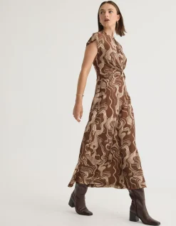 CHARLOTTE PRINTED TWILL DRESS