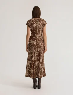 CHARLOTTE PRINTED TWILL DRESS
