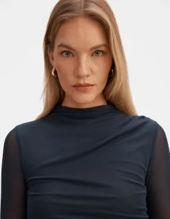 CHARLOTTE HIGH NECK LONG SLEEVE TOP