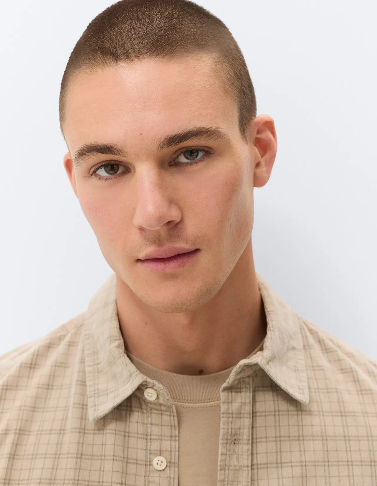 CHECK CORD REGULAR FIT SHIRT