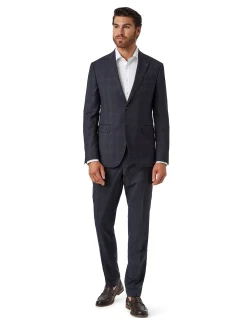 CHECK NOTCH LAPEL SUIT JACKET