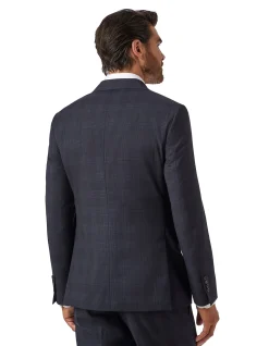 CHECK NOTCH LAPEL SUIT JACKET