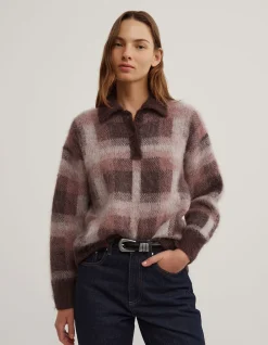 Check Polo Knit