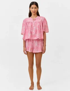 Cheri Blossom Gathered Top