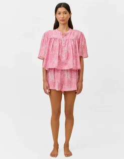 Cheri Blossom Gathered Top