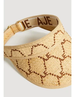 Chesca Raffia Logo Band Visor