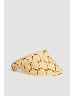 Chesca Raffia Logo Band Visor