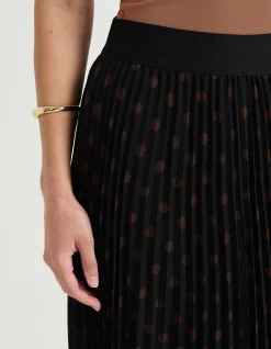 CHIFFON PLEATED SKIRT