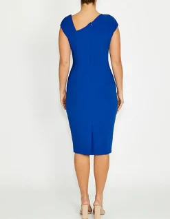 CHLOE BLUE CREPE DRESS