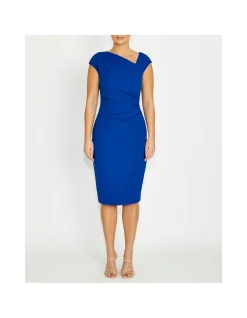 CHLOE BLUE CREPE DRESS