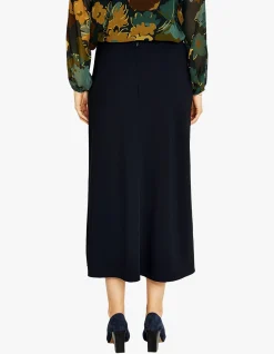 Chloe Crepe Midi Pull On Skirt