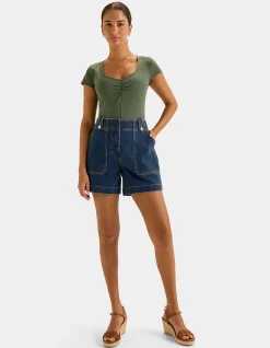 CHLOE RUCHED TOP