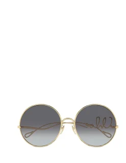 CH0329S GOLD ROUND SUNGLASSES