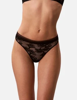 CK BLACK BRIDAL THONG