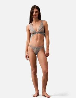 CK BLACK GEO LACE BIKINI