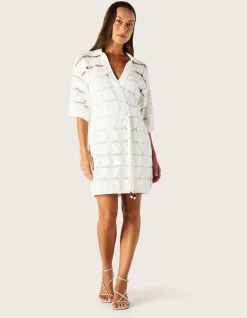 CLARA KNIT KAFTAN MINI DRESS
