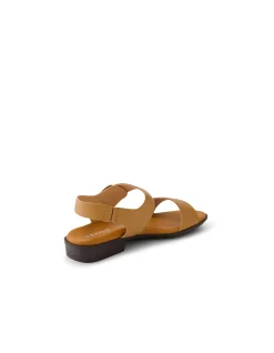 Clariss Dark Tan Leather Sandals