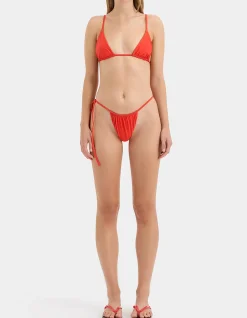 Clarita String Brief in Statement Red