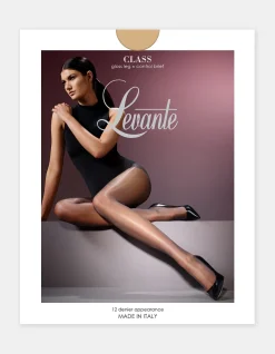 Class Control Brief Sheer Pantyhose 12D