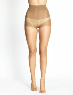 Class Control Brief Sheer Pantyhose 12D