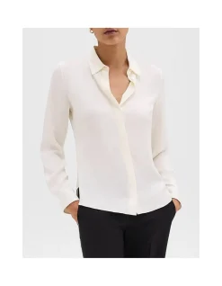 Classic Fitted Silk Shirt