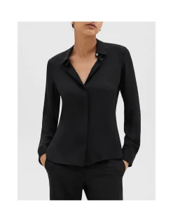 Classic Fitted Silk Shirt