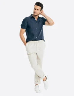 Classic Fit Linen Pull-On Pants